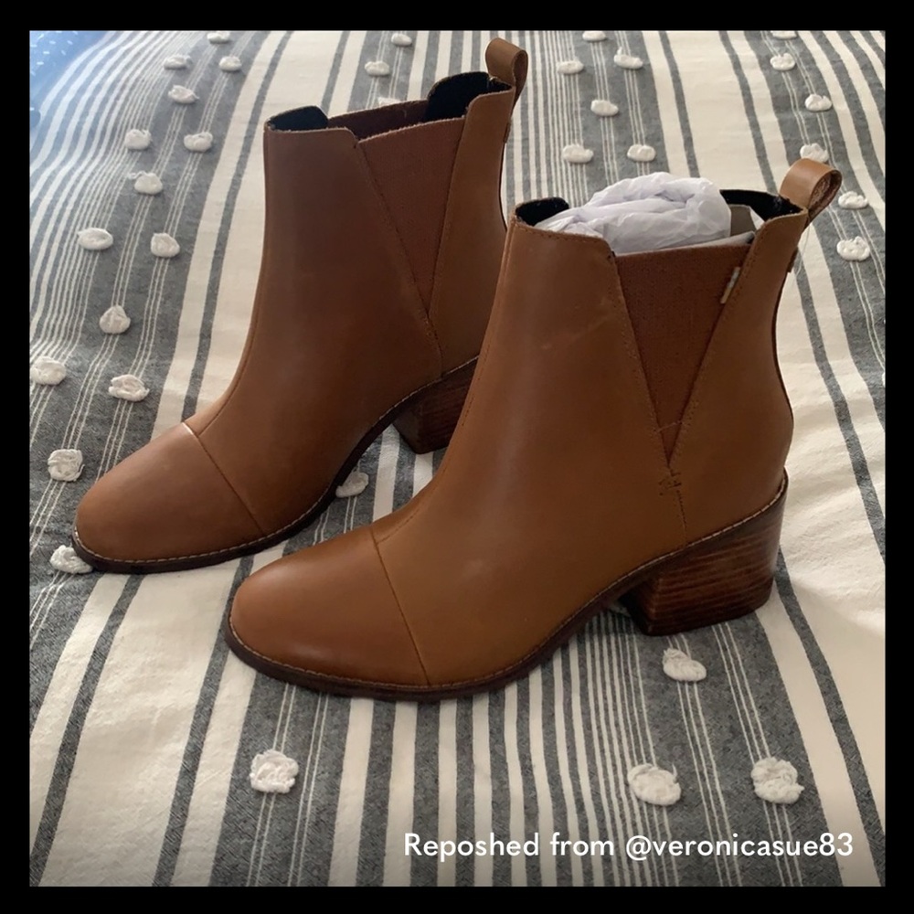 Toms Tan Ankle Boots